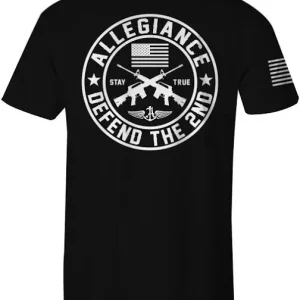 Defend The Second Back Hit Tee - Black